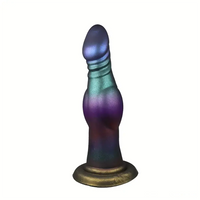 7.28in Fantasy Monster Dog Knot Silicone Soft Cock Dildo For Prostate G Spot