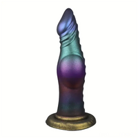 7.28in Fantasy Monster Dog Knot Silicone Soft Cock Dildo For Prostate G Spot