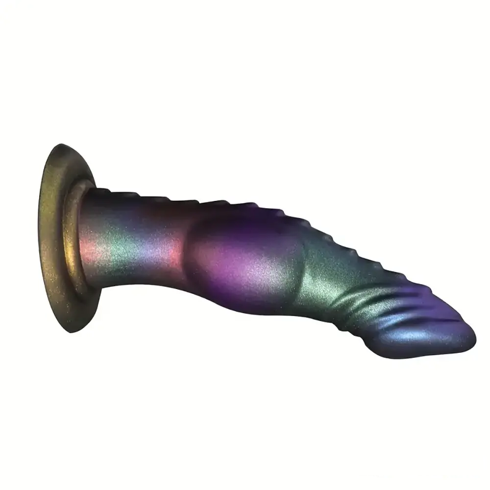 7.28in Fantasy Monster Dog Knot Silicone Soft Cock Dildo For Prostate G Spot