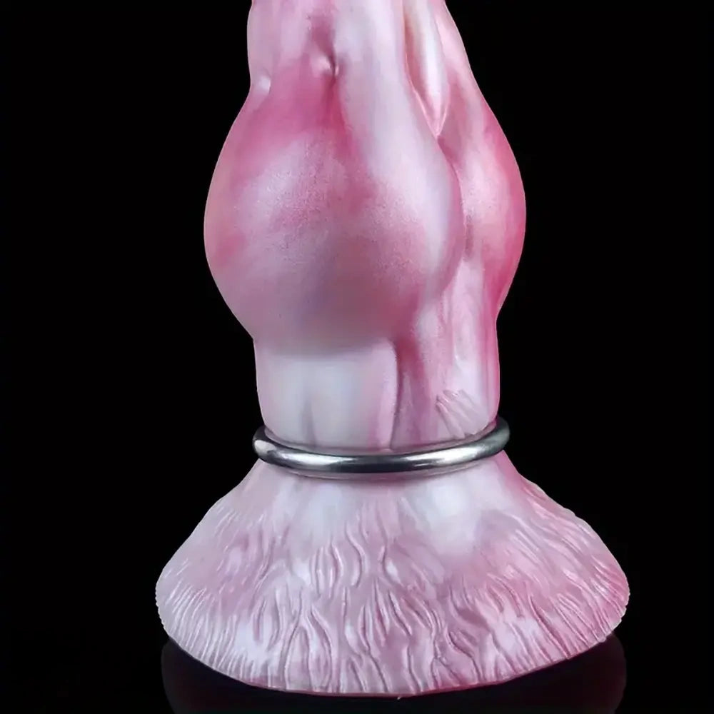 7.28in Fantasy Silicone Soft Dog Knot Big Prostate Anal Inflatable Dildo