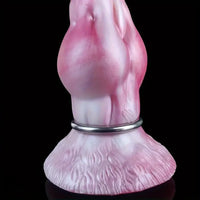 7.28in Fantasy Silicone Soft Dog Knot Big Prostate Anal Inflatable Dildo