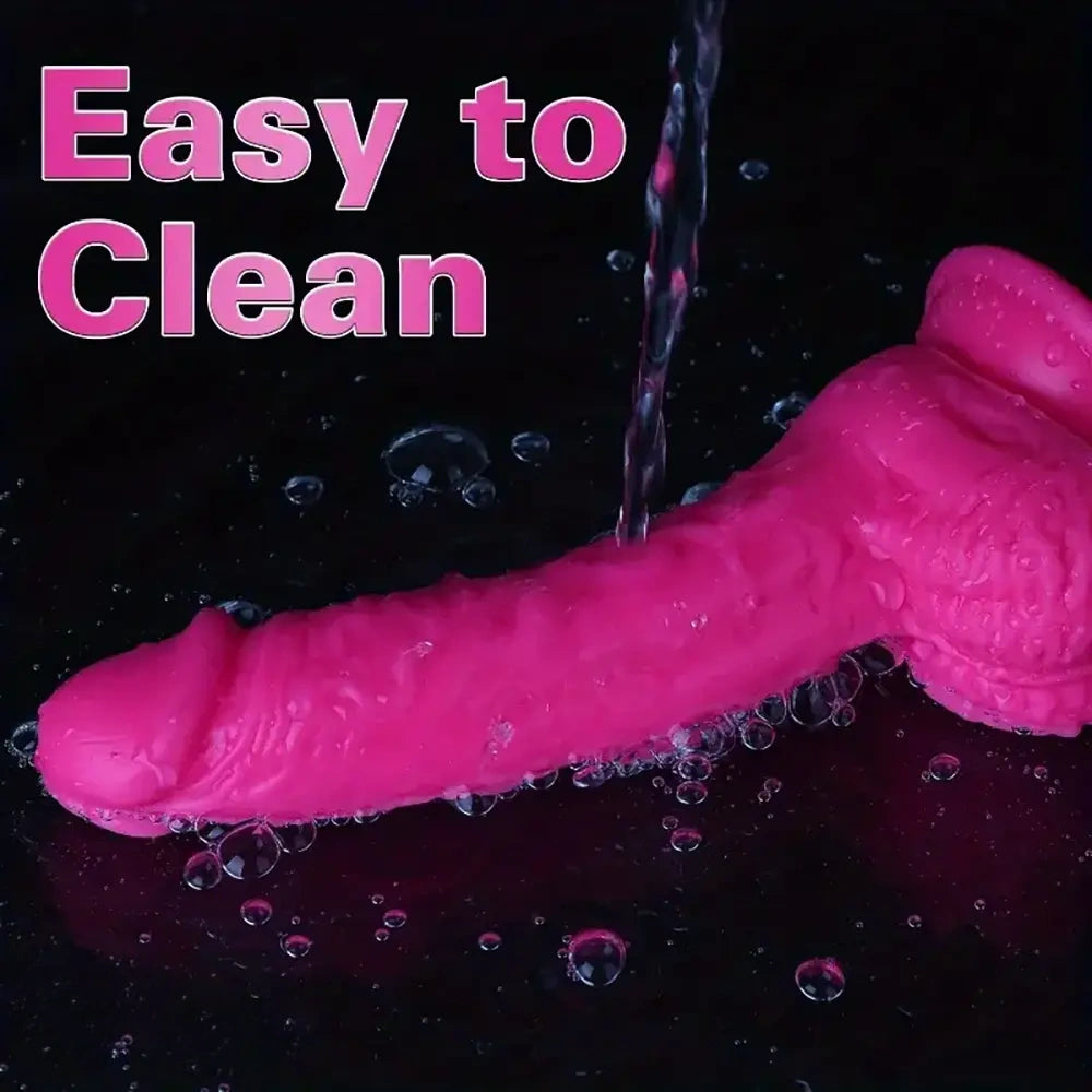 7.28in Feels Like Skin Body-Safe Realistic Dildo For Hands-Free Play