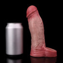 7.28in Flesh Lifelike Male Penis Sleeve Dildo For Prolong Ejaculating Time