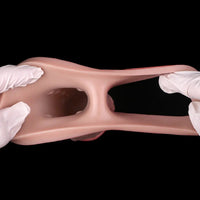 7.28in Flesh Lifelike Male Penis Sleeve Dildo For Prolong Ejaculating Time
