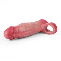 7.28in Flesh Lifelike Male Penis Sleeve Dildo For Prolong Ejaculating Time
