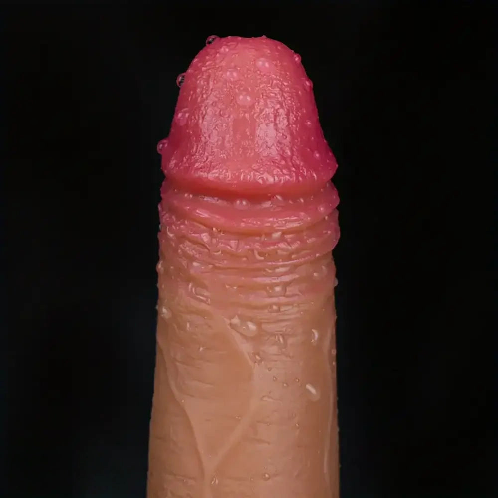7.28in Flesh Silicone Realistic Dildo Soft Penis With Suction Cup