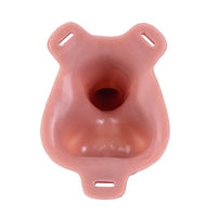 7.28in Hollow Strap on Real Dildo Flesh Tone Realistic Design Cock