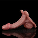 7.28in Hollow Strap on Real Dildo Flesh Tone Realistic Design Cock
