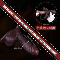7.28in Hollow Strap on Real Dildo Highquality Beginnerfriendly Cock Toy