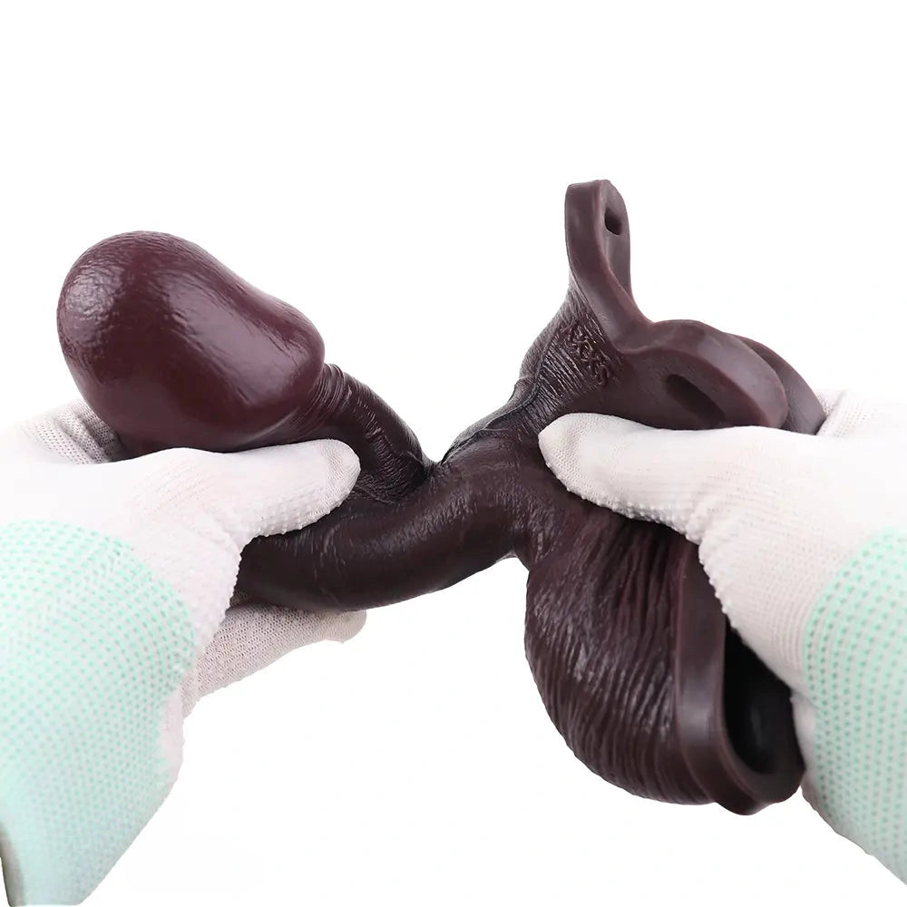 7.28in Hollow Strap on Real Dildo Highquality Beginnerfriendly Cock Toy