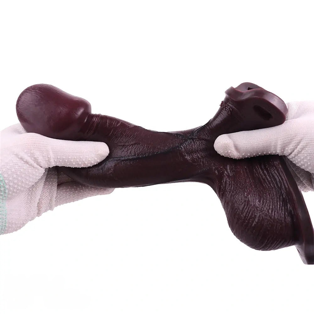 7.28in Hollow Strap on Real Dildo Highquality Beginnerfriendly Cock Toy