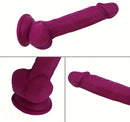 7.28in Lifelike Curved Beginner Dildo Toy For G-Spot Anal Masturbation