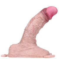 7.28in Lifelike Strap on Penis Extender Cock Sleeve Dildo For Vaginal G-Spot