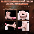 7.28in Lifelike Strap on Penis Extender Cock Sleeve Dildo For Vaginal G-Spot