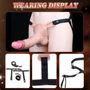 7.28in Lifelike Strap on Penis Extender Cock Sleeve Dildo For Vaginal G-Spot