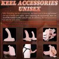 7.28in Lifelike Strap on Penis Extender Cock Sleeve Dildo For Vaginal G-Spot