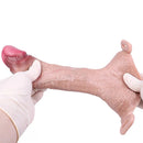 7.28in Lifelike Strap on Penis Extender Cock Sleeve Dildo For Vaginal G-Spot