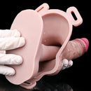 7.28in Lifelike Strap on Penis Extender Cock Sleeve Dildo For Vaginal G-Spot