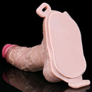 7.28in Lifelike Strap on Penis Extender Cock Sleeve Dildo For Vaginal G-Spot