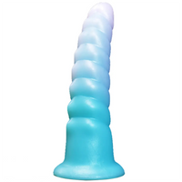 7.28in Luminous Soft Silicone Fantasy Dildo Silicone Dick For Anal Sex