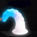 7.28in Luminous Soft Silicone Fantasy Dildo Silicone Dick For Anal Sex