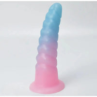 7.28in Luminous Soft Silicone Fantasy Dildo Silicone Dick For Anal Sex