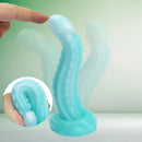 7.28in Luminous Tentacle Silicone Soft Dildo For Women Men Fucking