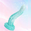 7.28in Luminous Tentacle Silicone Soft Dildo For Women Men Fucking
