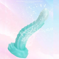 7.28in Luminous Tentacle Silicone Soft Dildo For Women Men Fucking