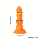 7.28in Monster Design Silicone Anal Dildo Irregular Shape Adult Sex Toy