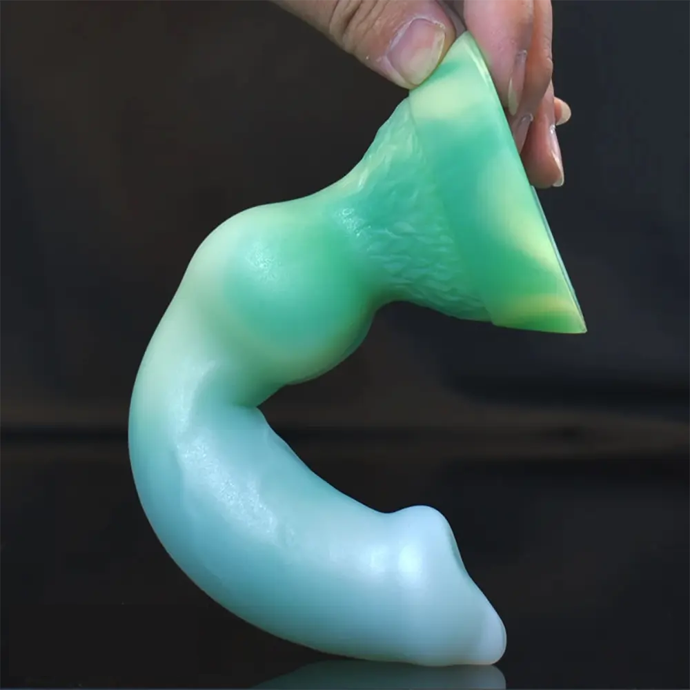 7.28in Monster Exotic Realistic Dog Silicone Soft Animal Real Dildo
