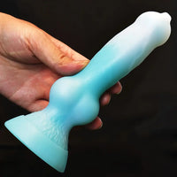 7.28in Monster Exotic Realistic Dog Silicone Soft Animal Real Dildo