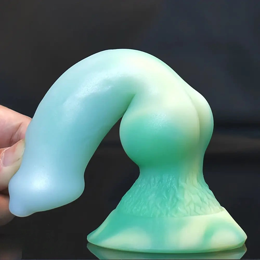 7.28in Monster Exotic Realistic Dog Silicone Soft Animal Real Dildo