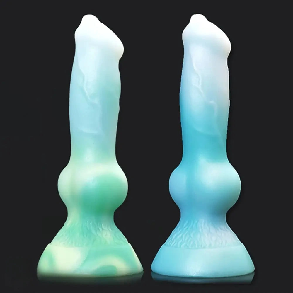 7.28in Monster Exotic Realistic Dog Silicone Soft Animal Real Dildo