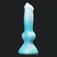 7.28in Monster Exotic Realistic Dog Silicone Soft Animal Real Dildo