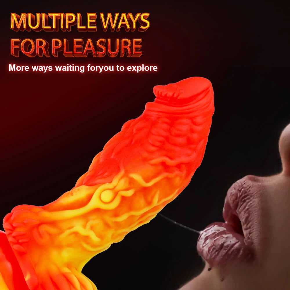 7.28in New Style Spiked Dragon Dildo Sex Toy Fantasy Sex Toy