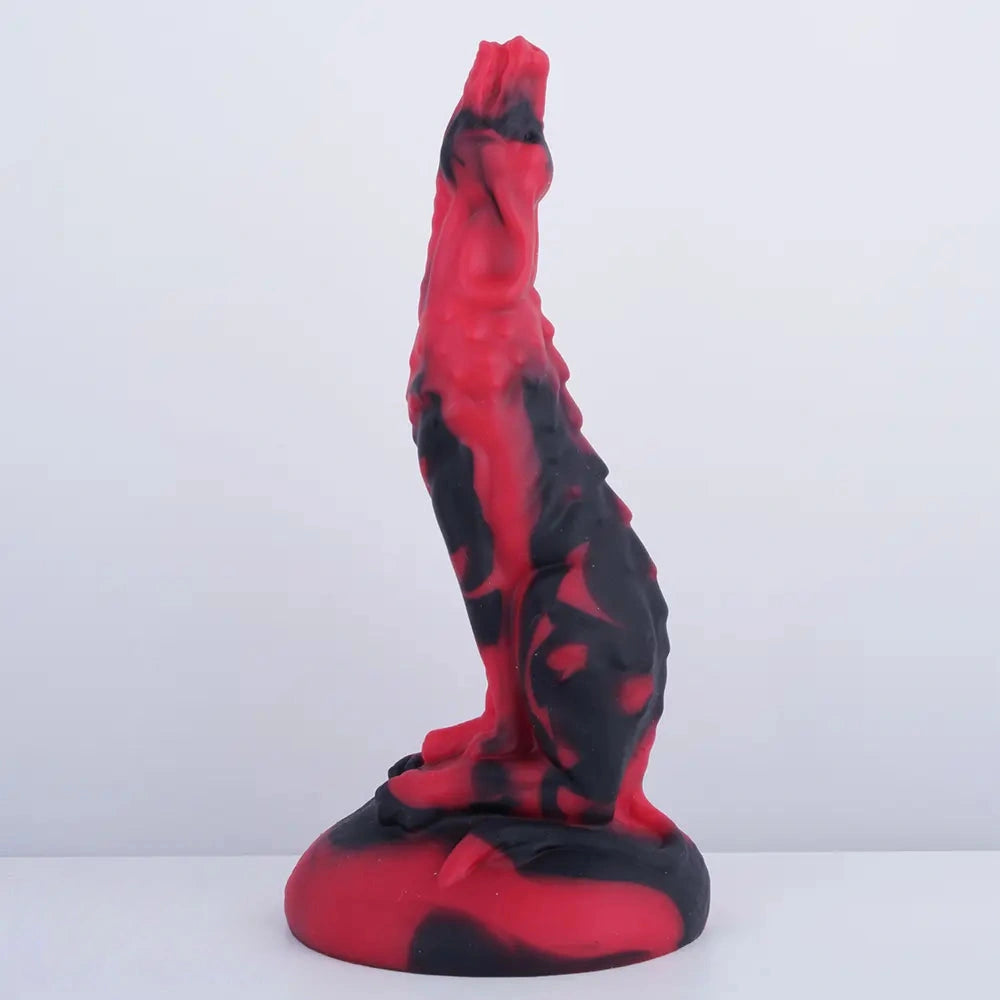7.28in Pig Glans Silicone Soft Fantasy Dildo Adult Toy For Couples Sex
