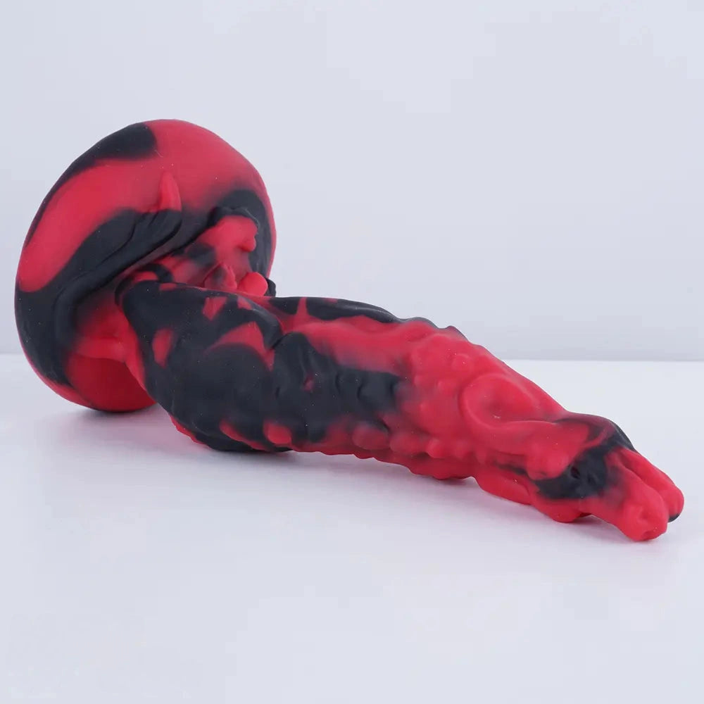 7.28in Pig Glans Silicone Soft Fantasy Dildo Adult Toy For Couples Sex