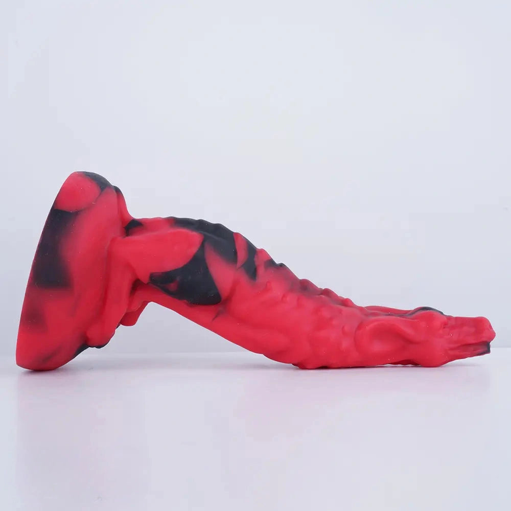 7.28in Pig Glans Silicone Soft Fantasy Dildo Adult Toy For Couples Sex