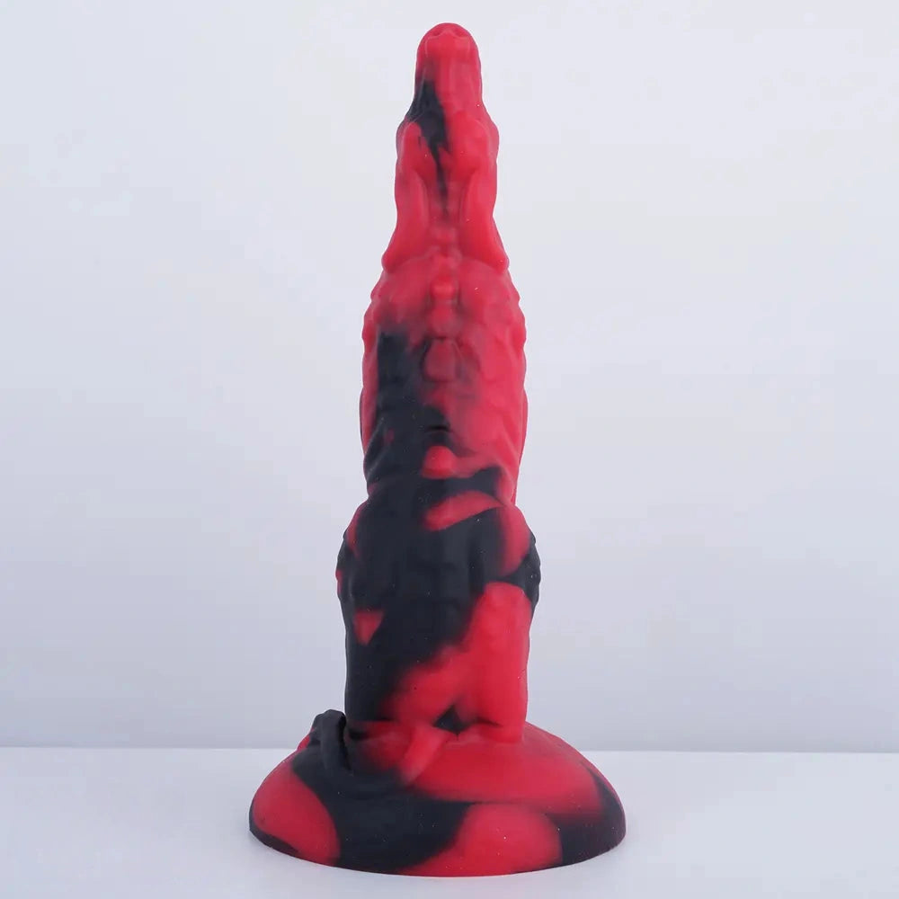 7.28in Pig Glans Silicone Soft Fantasy Dildo Adult Toy For Couples Sex