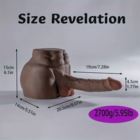 7.28in Real Dildo With 5.85lb Lifelike Body Sex Torso For Women Sex