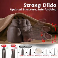 7.28in Real Dildo With 5.85lb Lifelike Body Sex Torso For Women Sex