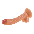 7.28in Real PVC Skin Anal Vaginal Stimulation Dildo Sex Toy For Women