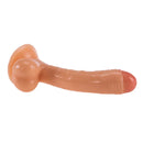 7.28in Real PVC Skin Anal Vaginal Stimulation Dildo Sex Toy For Women