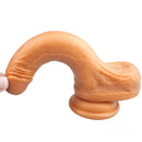 7.28in Real Touching Feeling Soft Gold Dildo For Female Masturbation