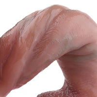 7.28in Realistic Silicone Soft Blue Veins Dildo G Spot Anal Sex Toy