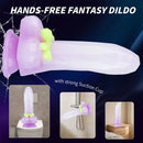 7.28in Silicone Fantasy Soft Dildo Hand-Free Adult Sex Toy For Women
