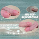 7.28in Soft Stimulated Skin 3D Venous Double Layer Squirting Strap on Dildo