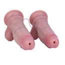 7.28in Soft Stimulated Skin 3D Venous Double Layer Squirting Strap on Dildo