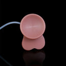 7.28in Soft Stimulated Skin 3D Venous Double Layer Squirting Strap on Dildo